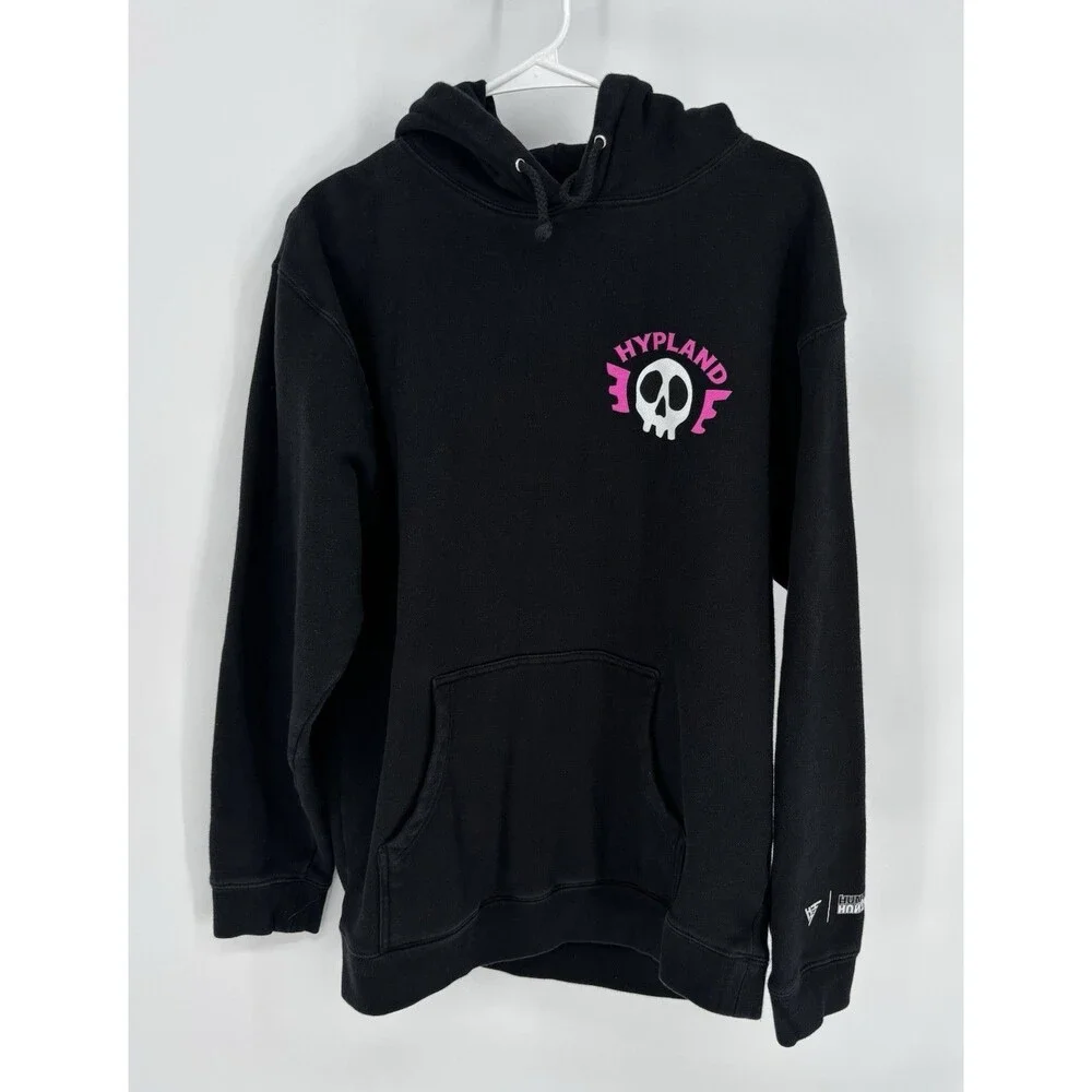 Rare Official Hunter X Hunter Hypland Feitan Graphic Black Hoodie Unisex Size M